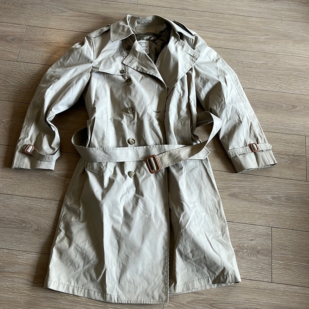 London Fog Beige Trench Coat